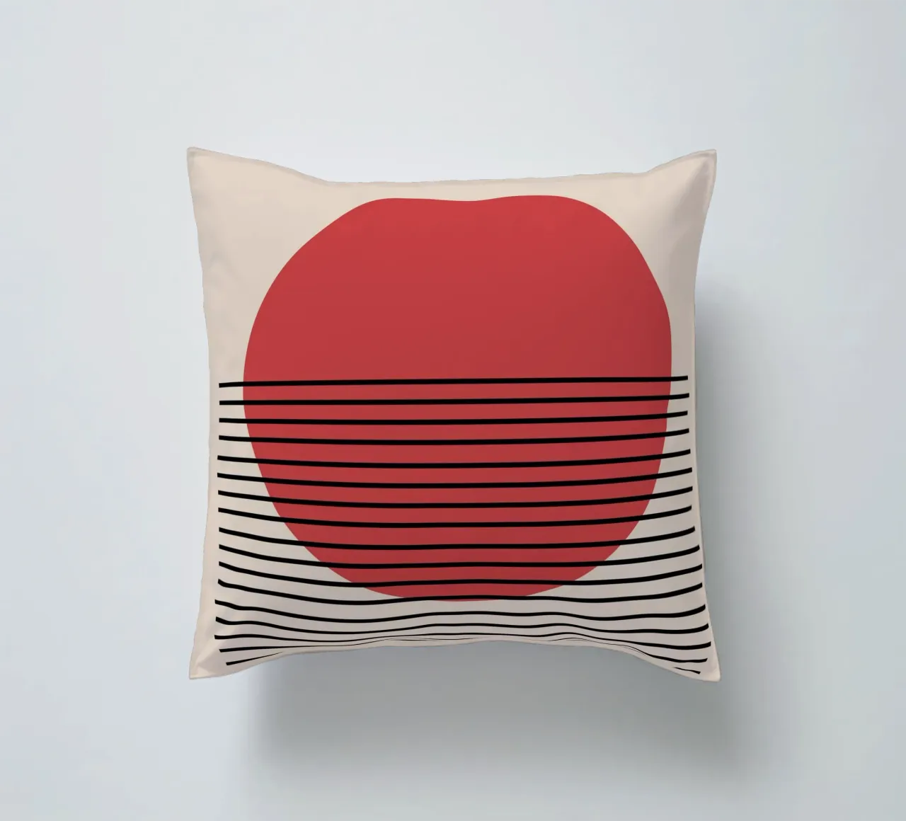 Bauhaus Rising Sun – 1923 decorative cushion by Casa Calm