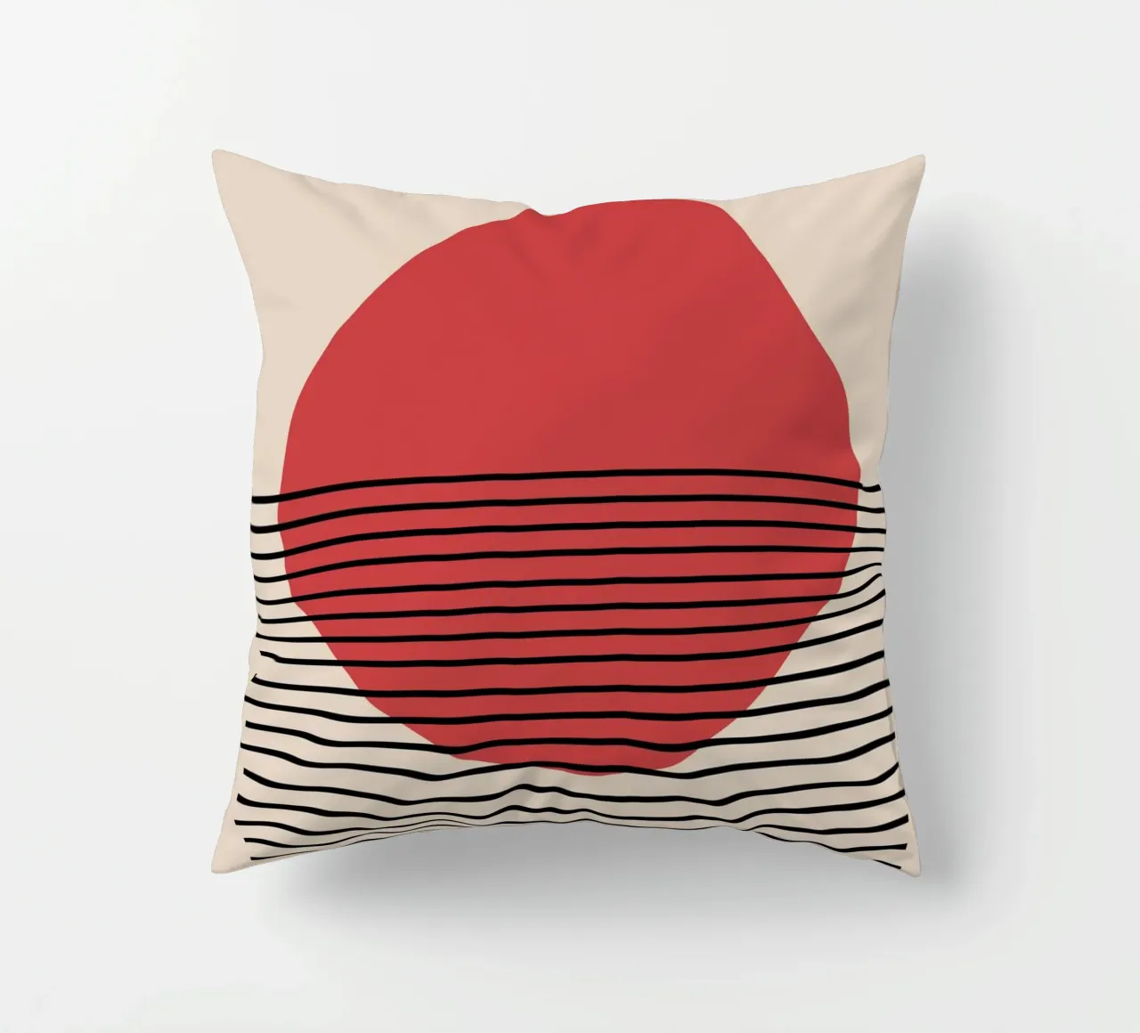 Bauhaus Rising Sun – 1923 decorative cushion by Casa Calm