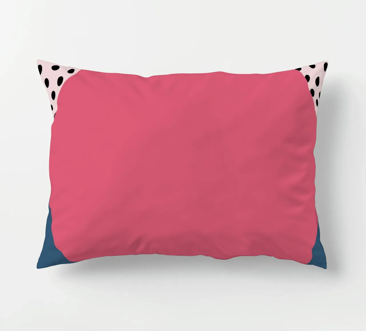 Bauhaus Pop - Large circle with pattern background decorative cushion by Casa Calm