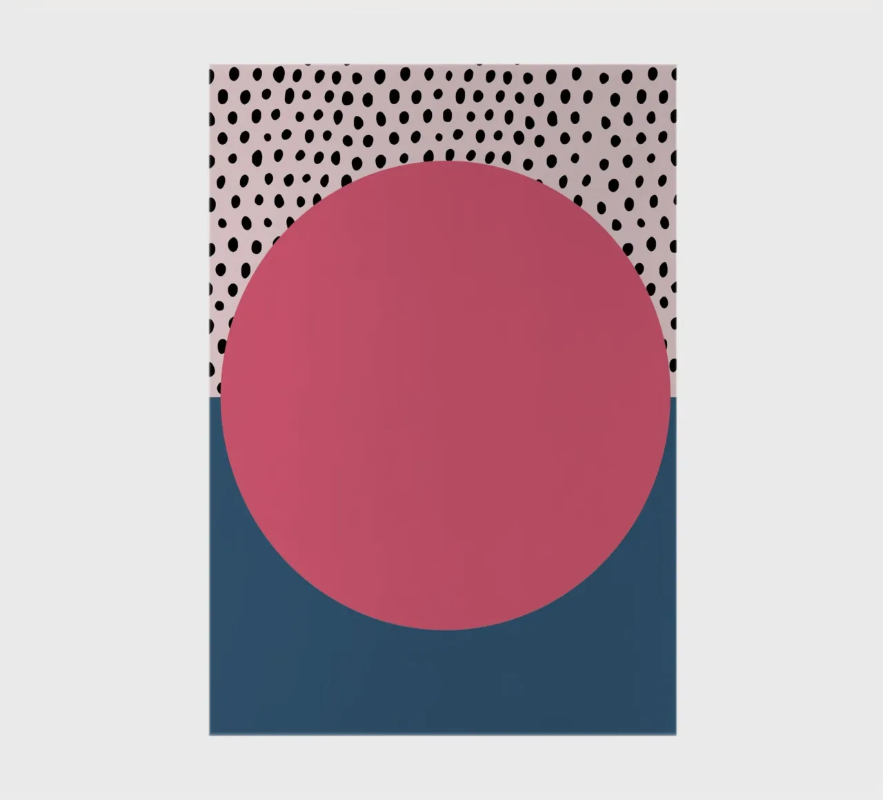 Bauhaus Pop - Large circle with pattern background notebook by Casa Calm