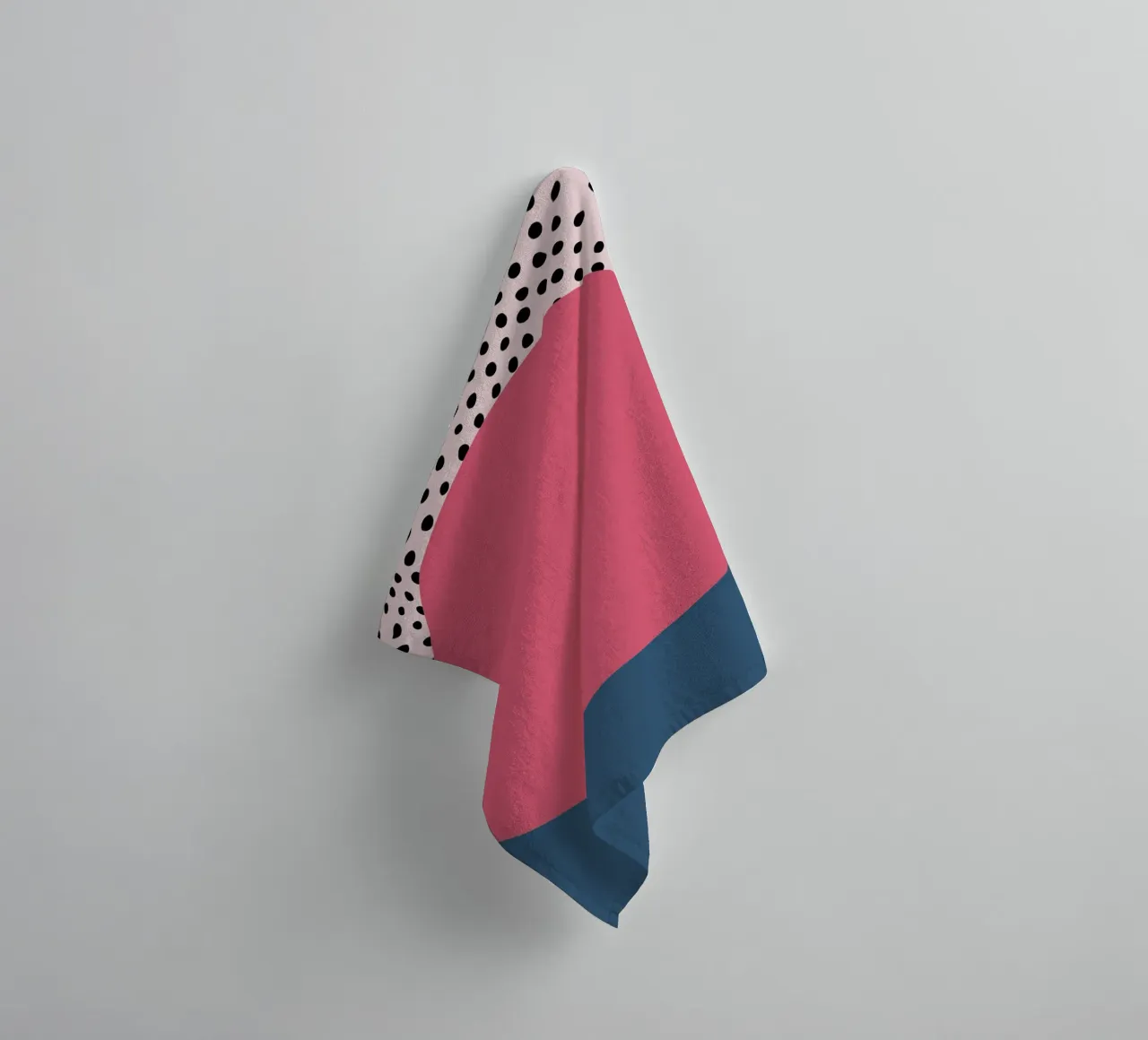 Bauhaus Pop - Large circle with pattern background towel by Casa Calm