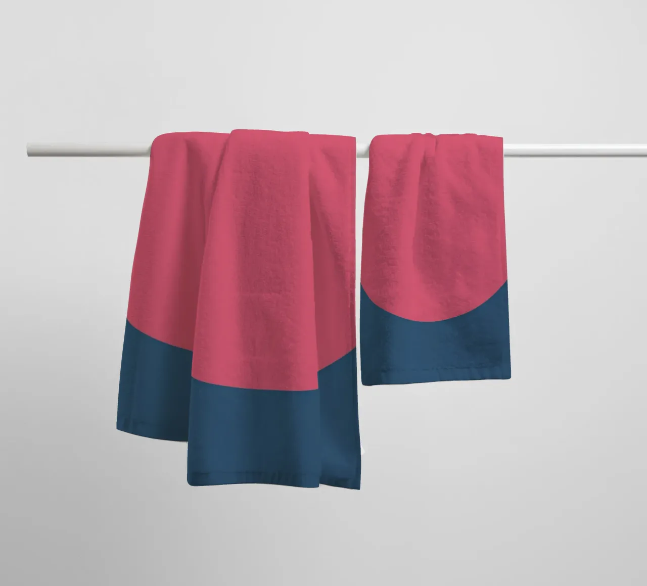 Bauhaus Pop - Large circle with pattern background towel by Casa Calm
