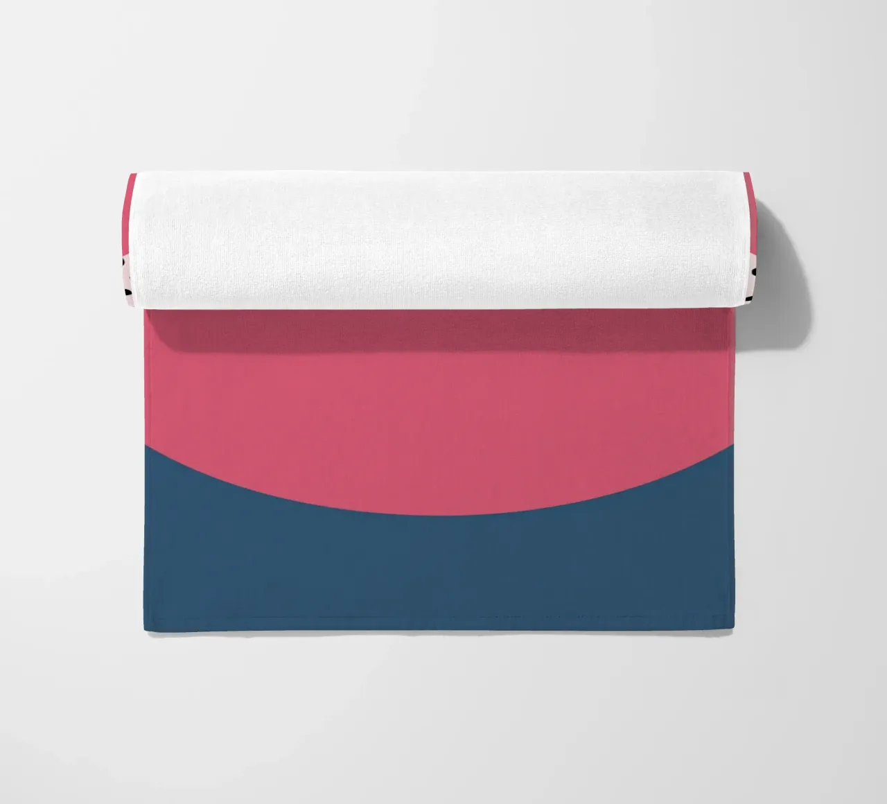 Bauhaus Pop - Large circle with pattern background beach towel by Casa Calm