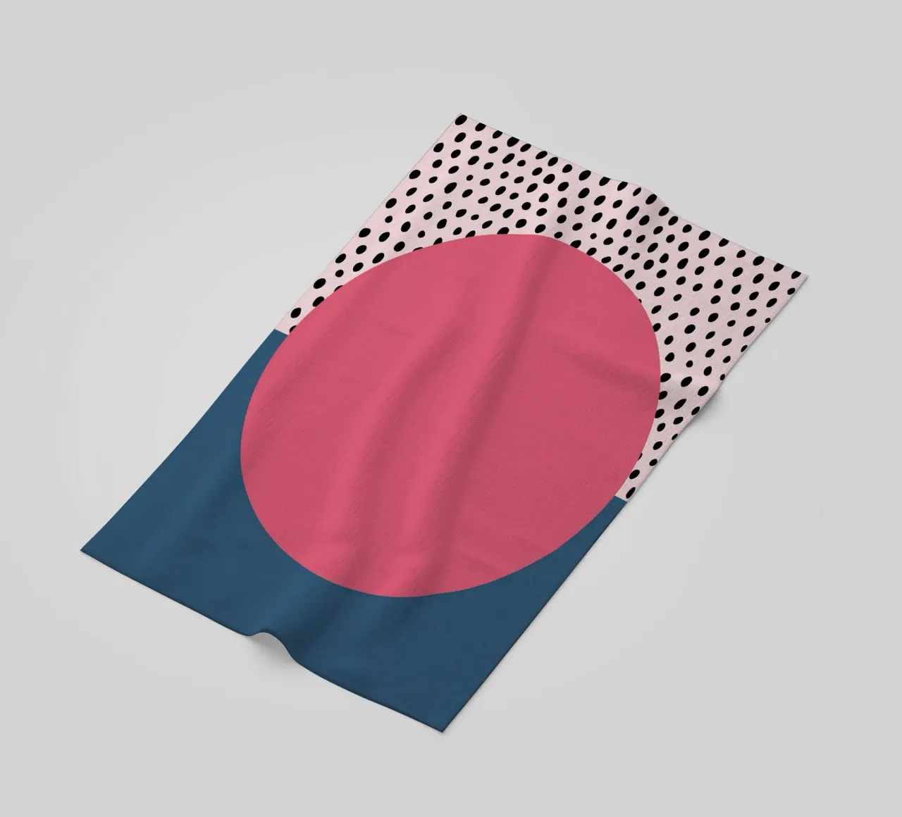 Bauhaus Pop - Large circle with pattern background beach towel by Casa Calm