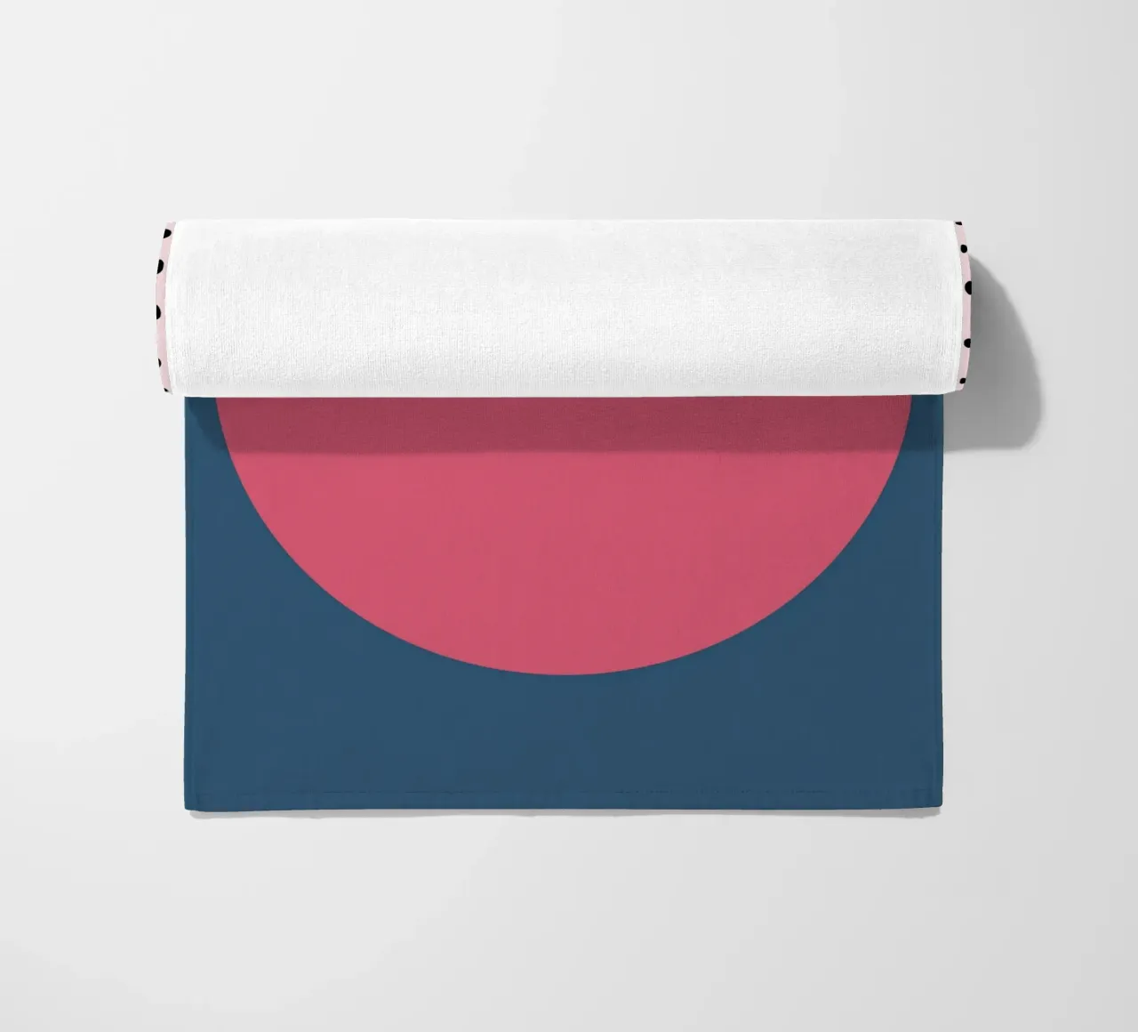 Bauhaus Pop - Large circle with pattern background beach towel by Casa Calm