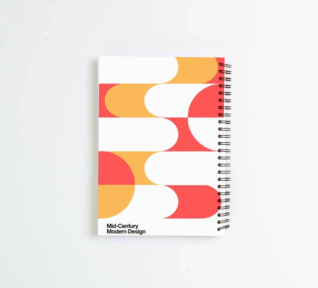 Mid-Century Shapes | Retro Modern Art Print spiral notebook by Casa Calm