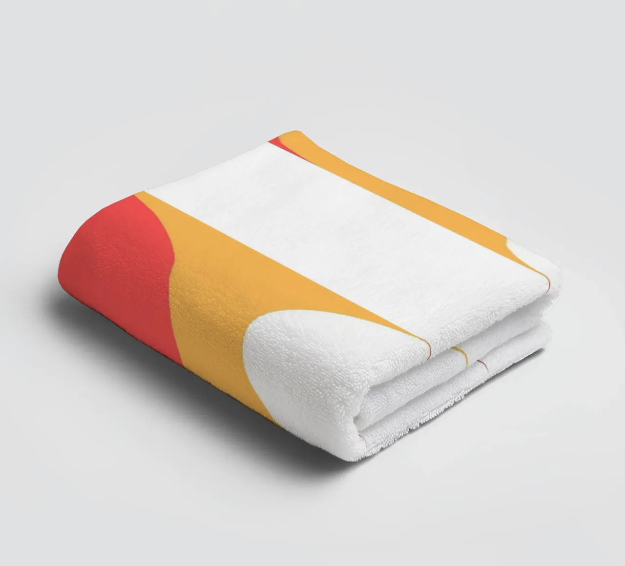 Mid-Century Formen | Retro Modern Kunstdruck Handtuch von Casa Calm