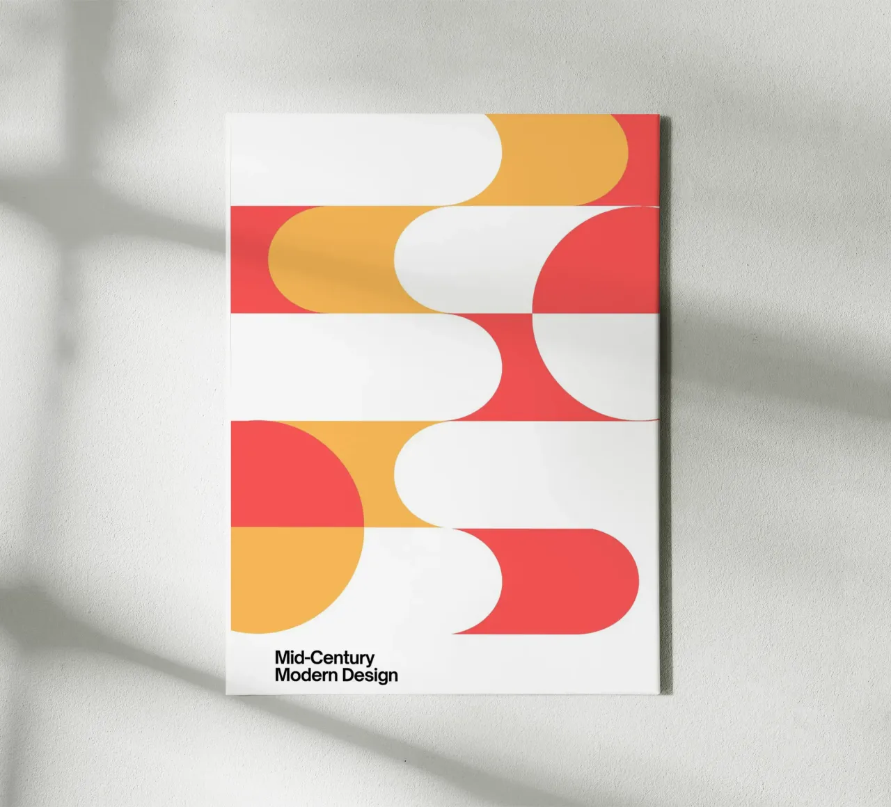Formas de mediados de siglo | Retro Modern Art Print lienzo de Casa Calm