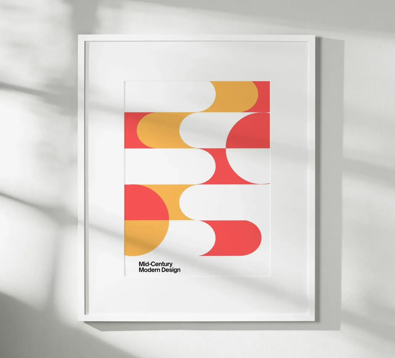 Forme di metà secolo - Stampa d'arte moderna retrò poster da Casa Calm