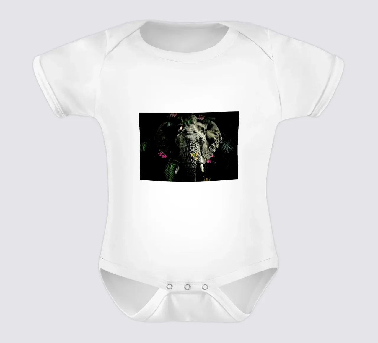 Elephant 5 LS body neonato maniche corte da Wouter Rikken