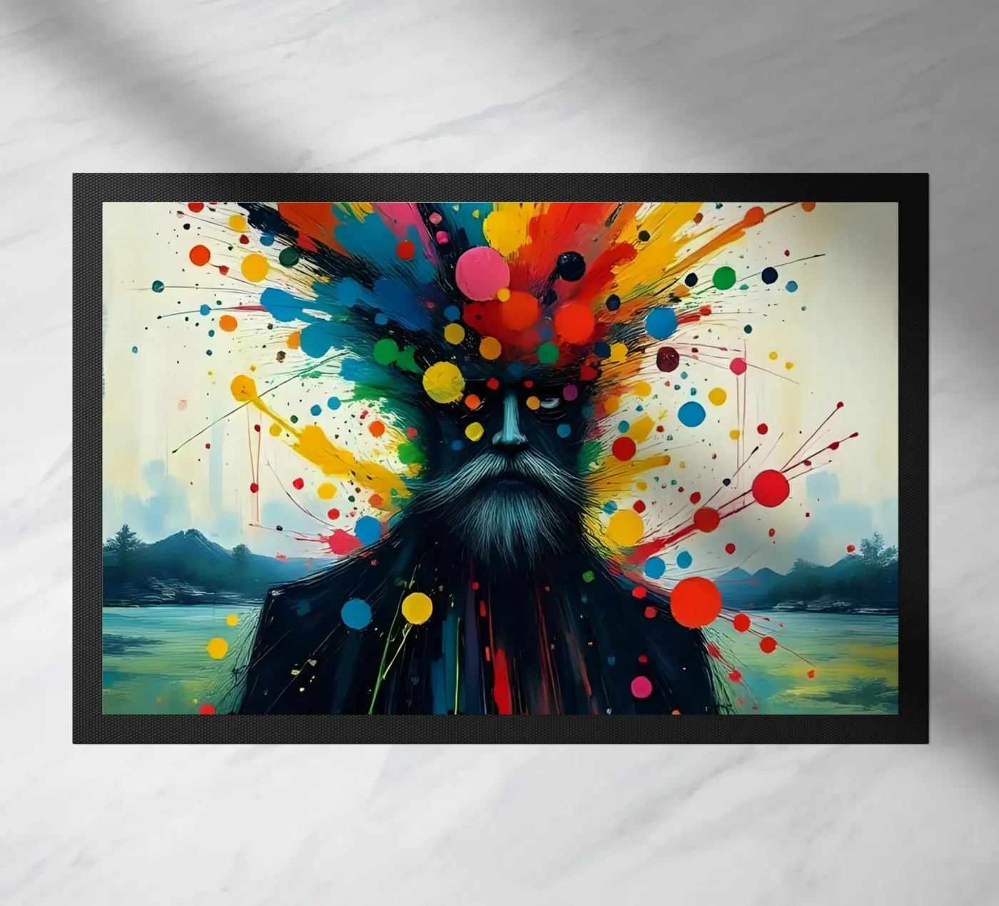 Painting_E_2 Fußmatte von Farb- und Blütenzauber by LK