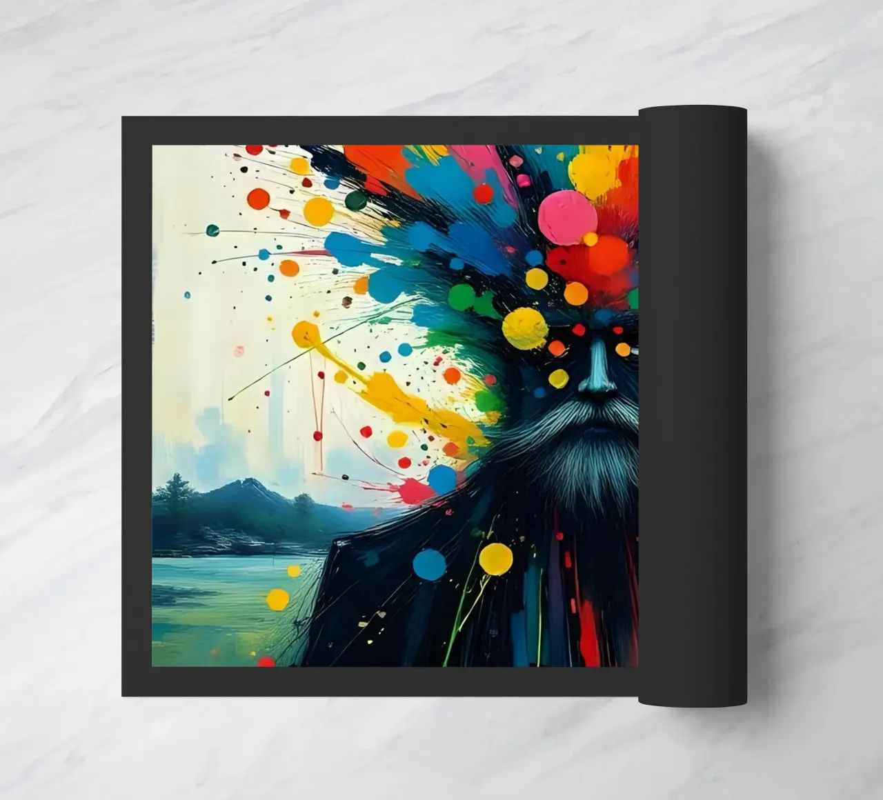 Malerei_E_2 Fußmatte von Farb- und Blütenzauber by LK