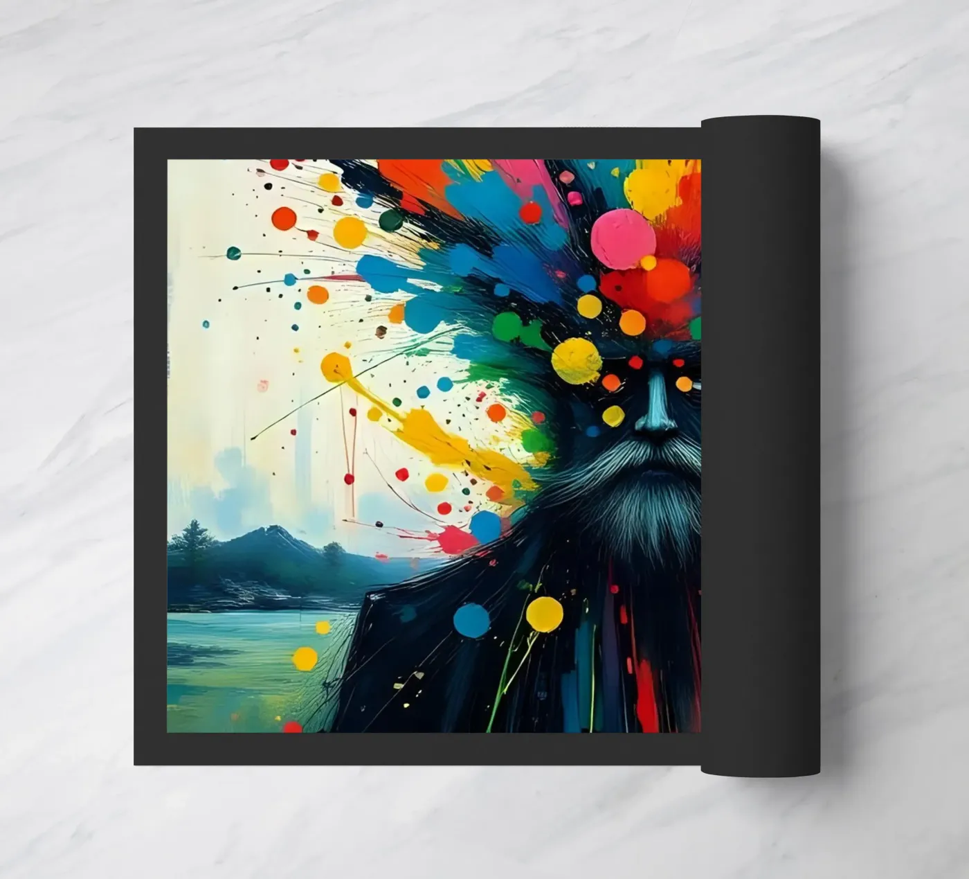 Painting_E_2 Fußmatte von Farb- und Blütenzauber by LK