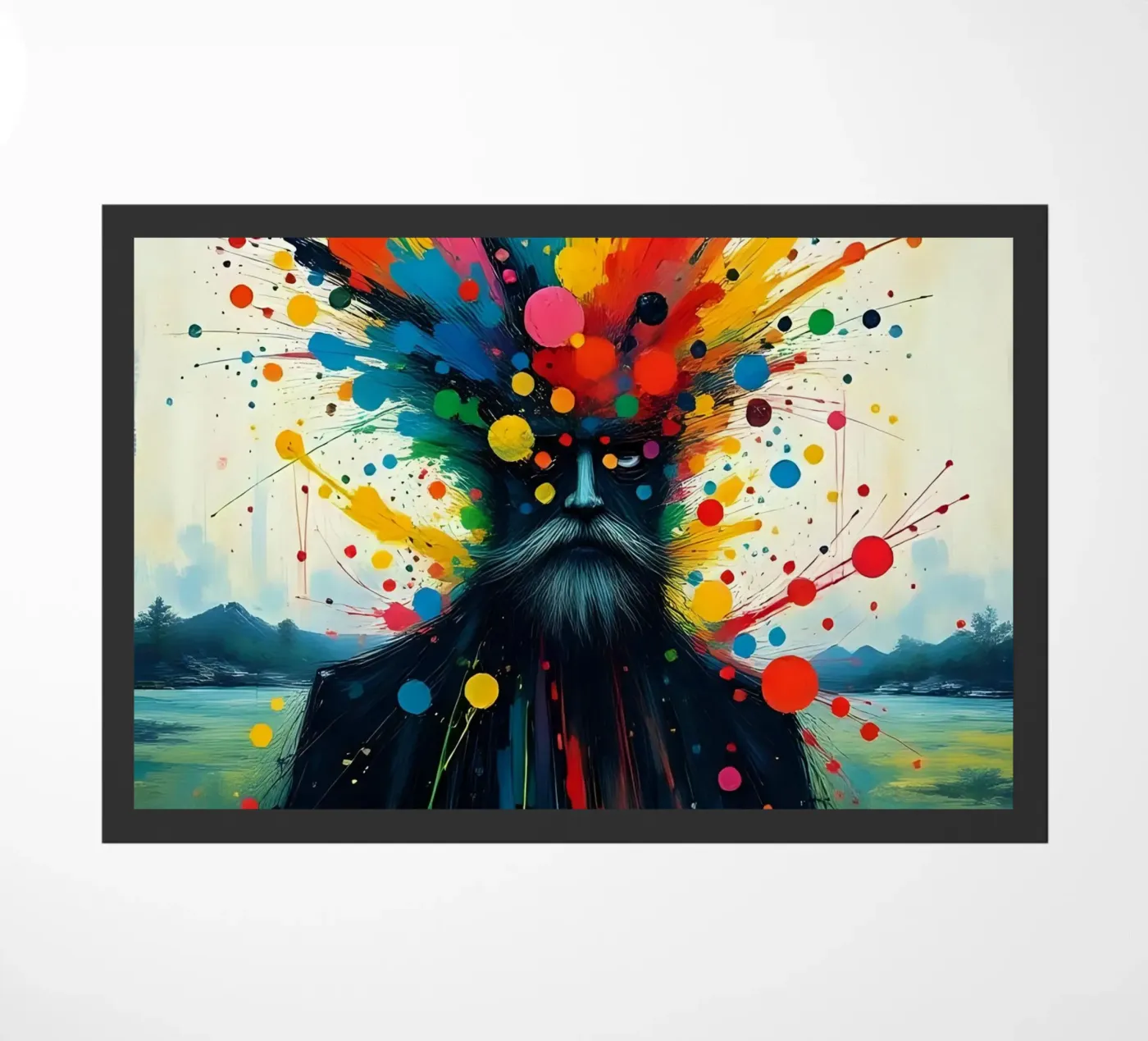 Painting_E_2 Fußmatte von Farb- und Blütenzauber by LK