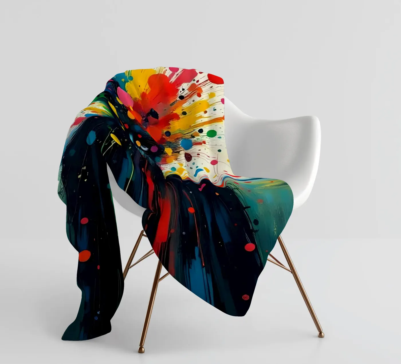 Painting_E_2 Fleecedecke von Farb- und Blütenzauber by LK