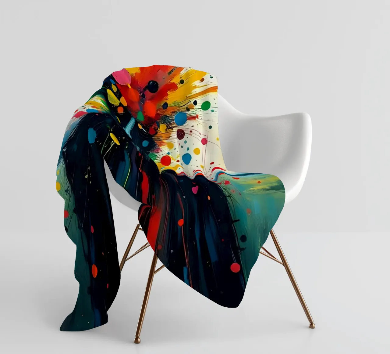 Malerei_E_2 Fleecedecke von Farb- und Blütenzauber by LK