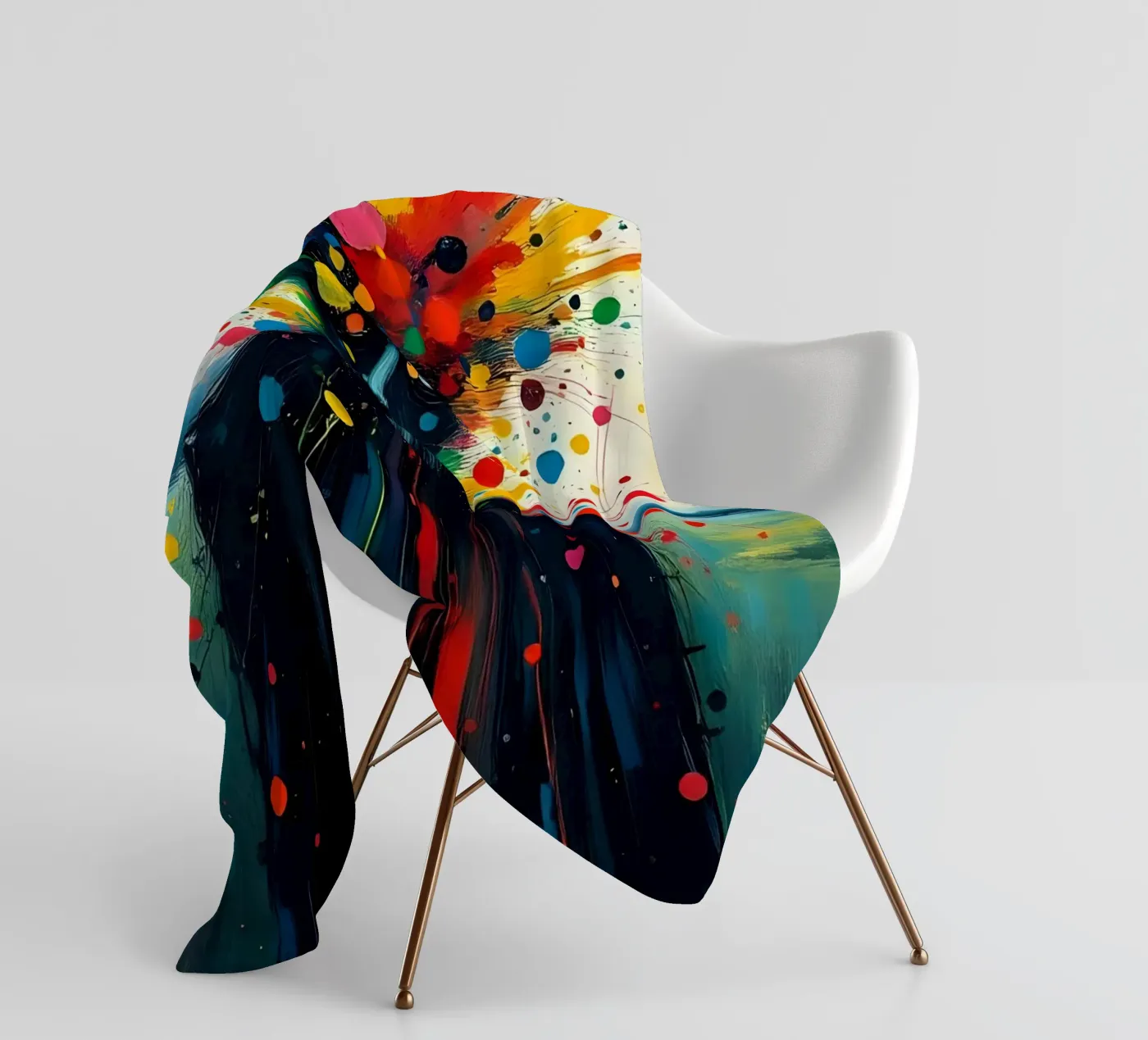 Painting_E_2 Fleecedecke von Farb- und Blütenzauber by LK