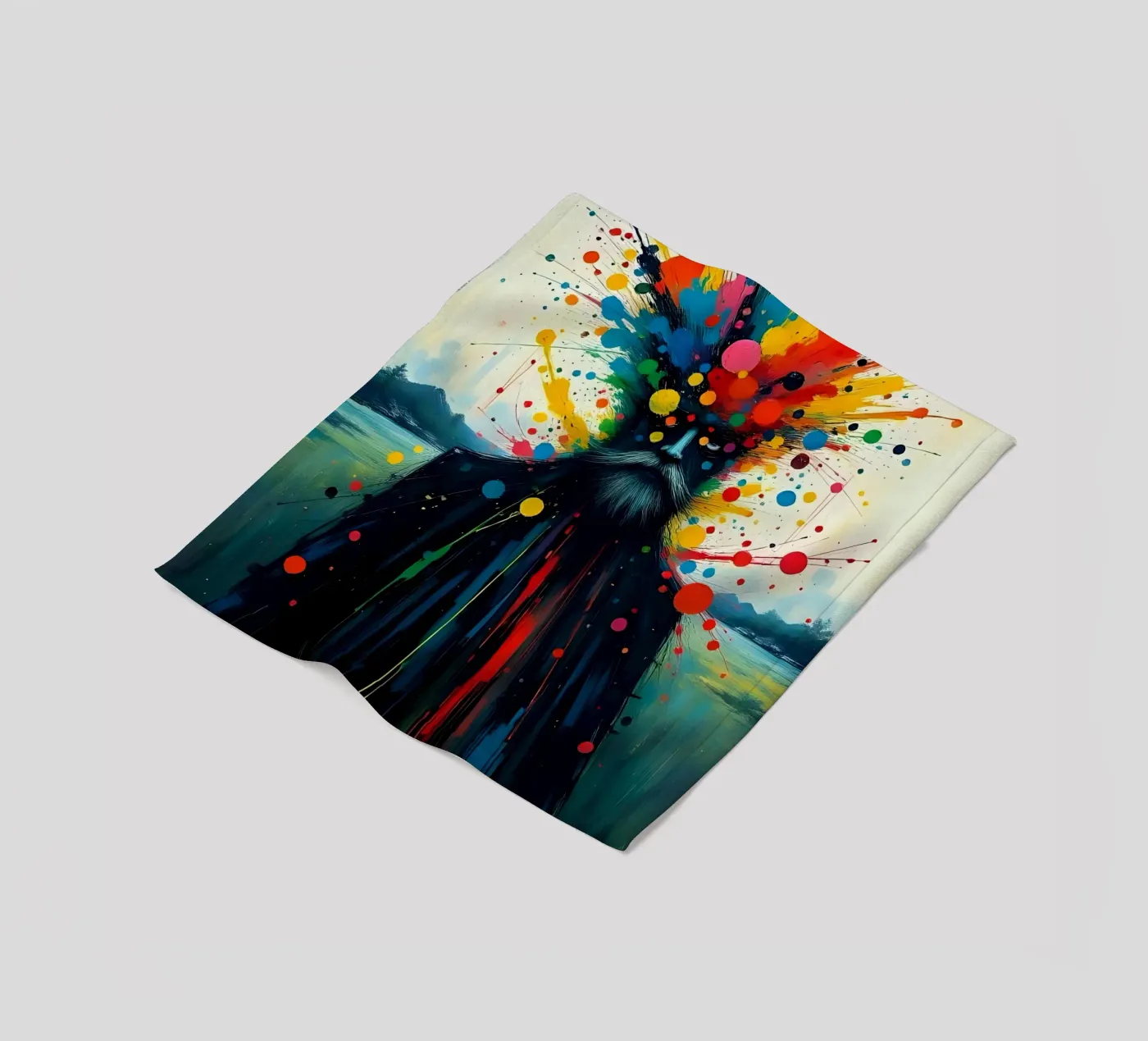 Painting_E_2 Fleecedecke von Farb- und Blütenzauber by LK