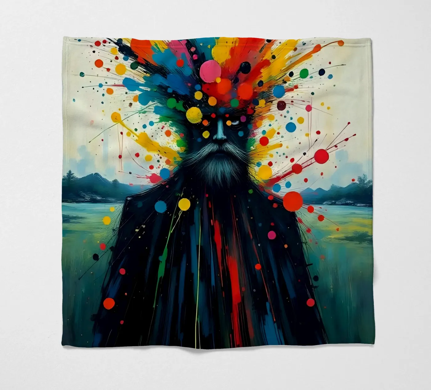 Painting_E_2 Fleecedecke von Farb- und Blütenzauber by LK