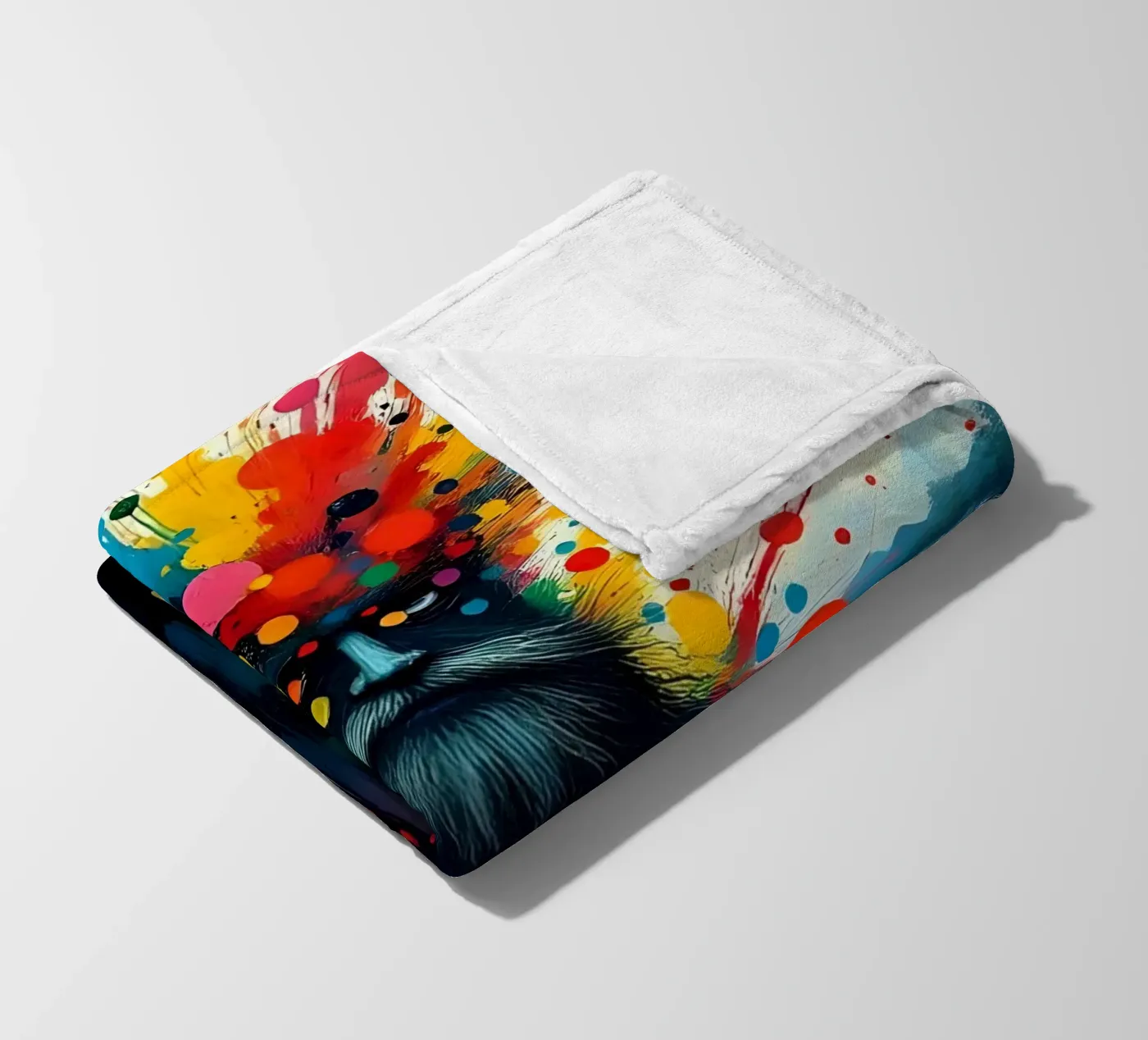 Painting_E_2 fleecedeken van Farb- und Blütenzauber by LK