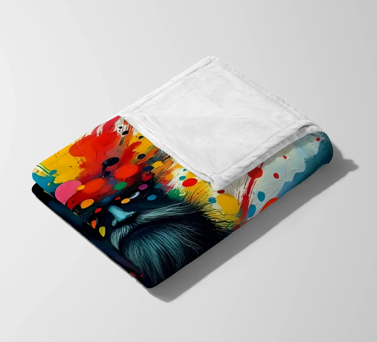 Malerei_E_2 Fleecedecke von Farb- und Blütenzauber by LK