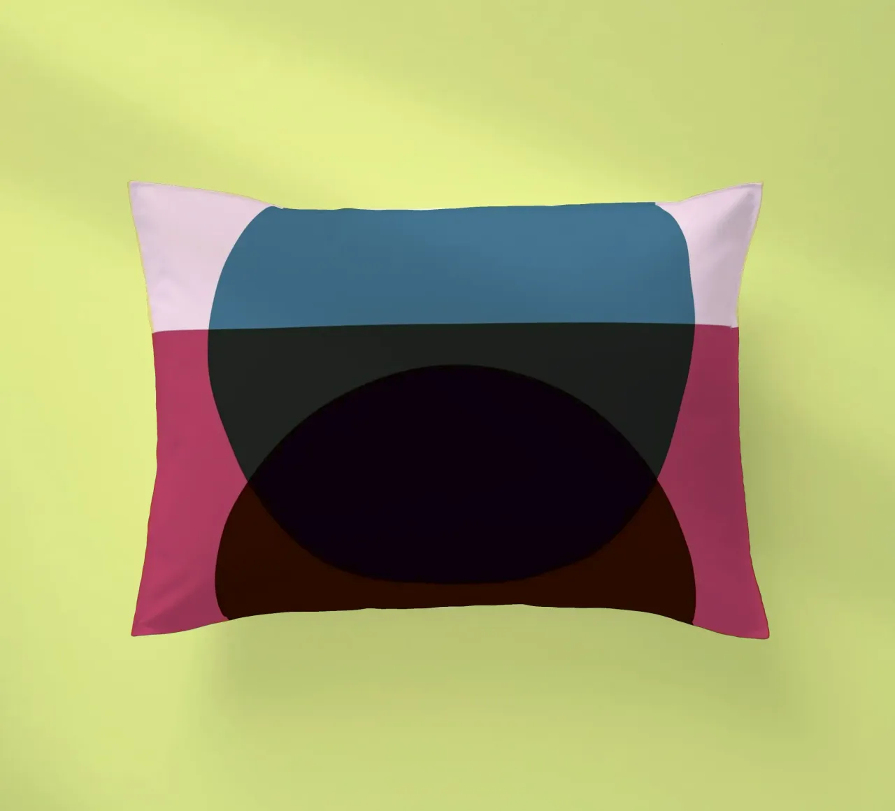Abstract Circle Fusion | Minimal Art Print decorative cushion by Casa Calm