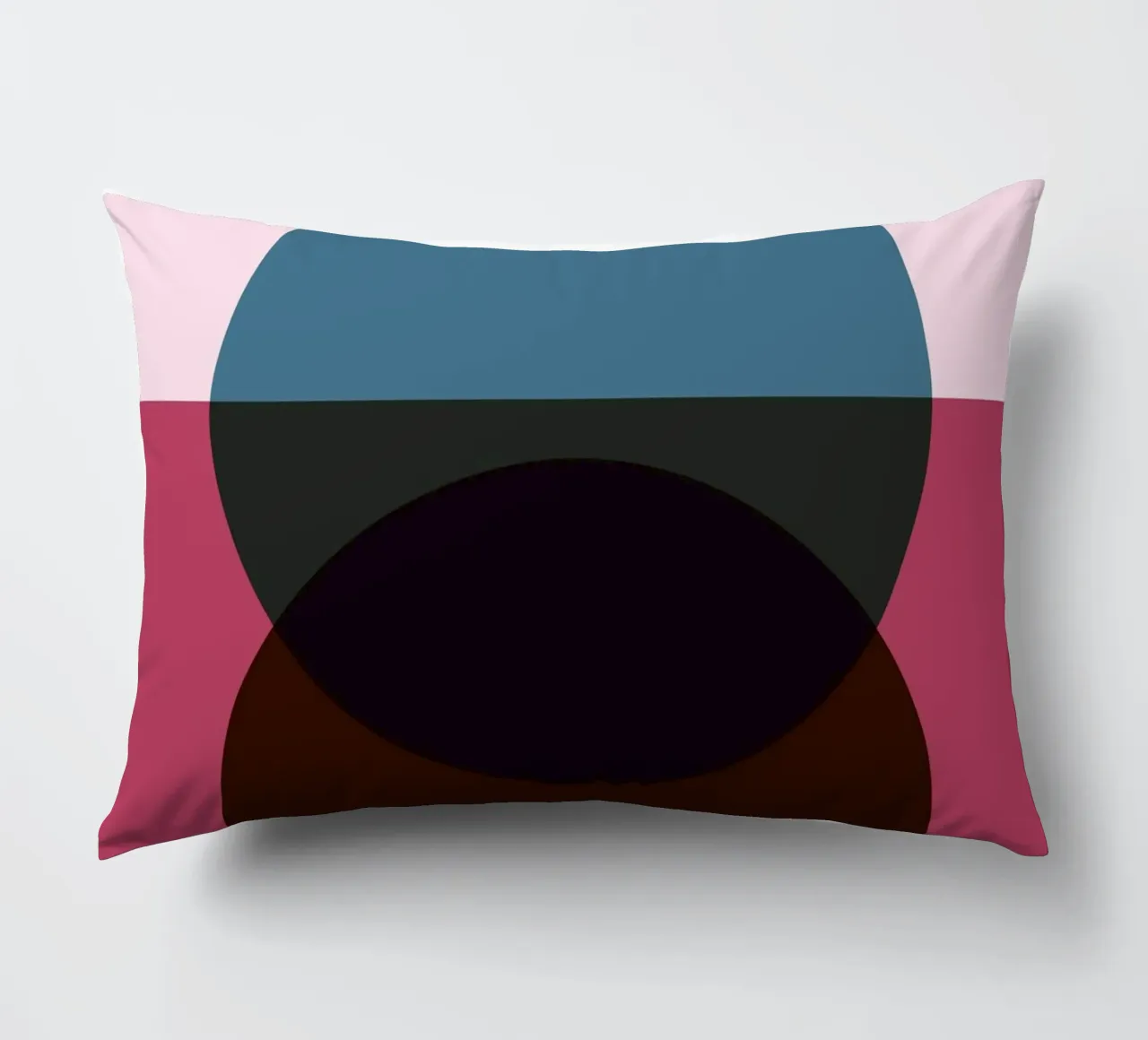 Abstract Circle Fusion | Minimal Art Print decorative cushion by Casa Calm