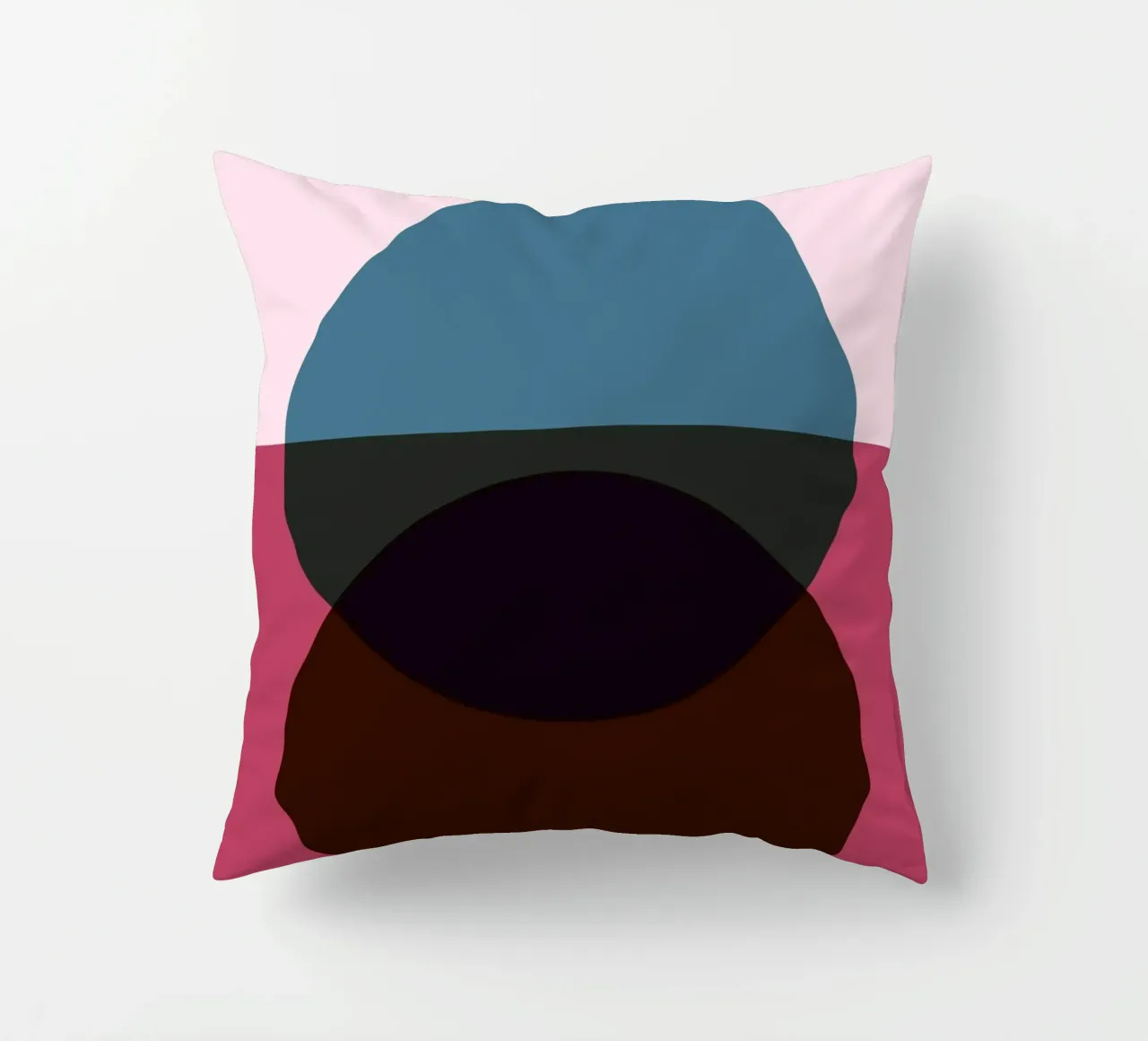 Abstract Circle Fusion | Minimal Art Print decorative cushion by Casa Calm