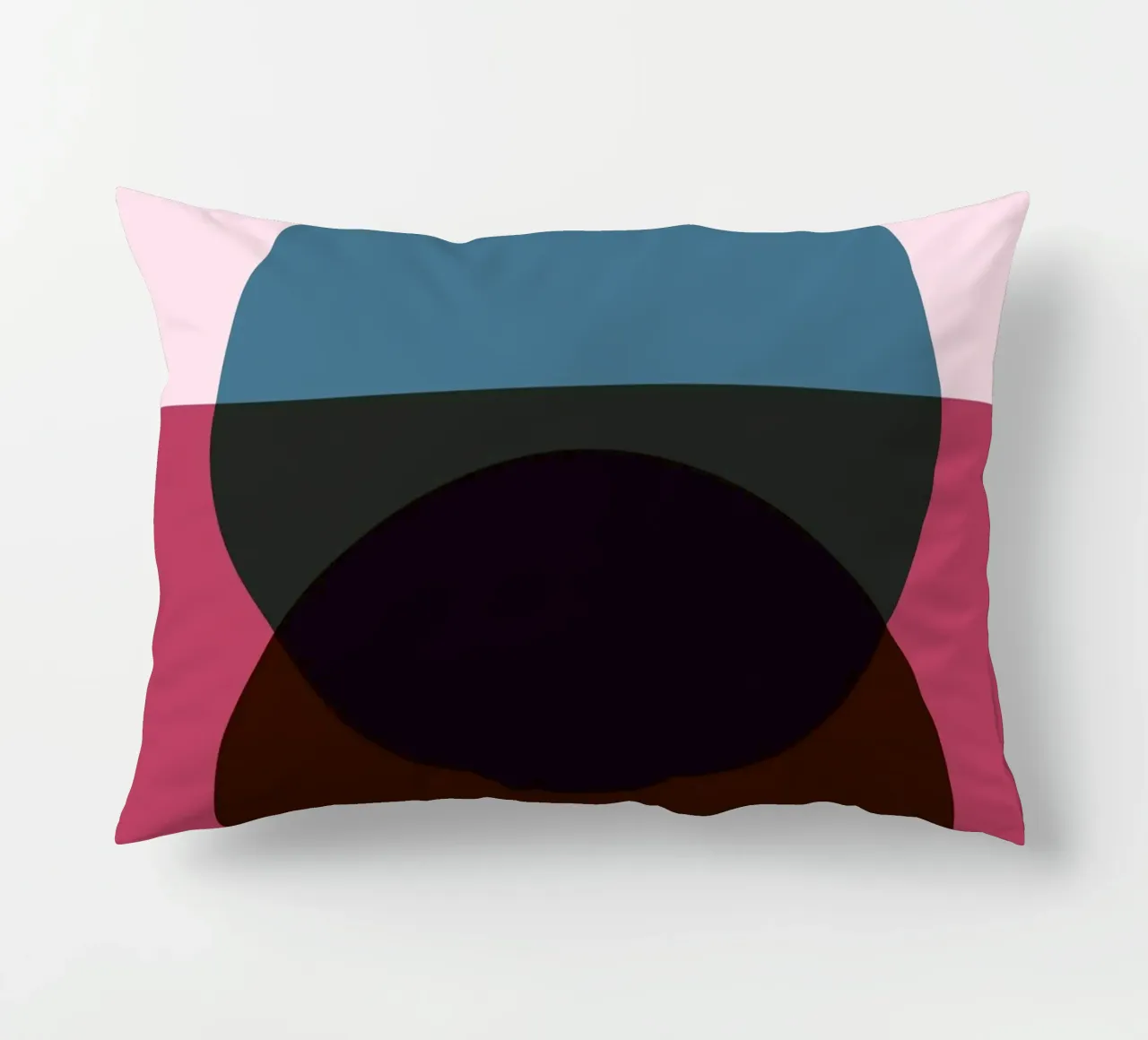 Abstract Circle Fusion | Minimal Art Print decorative cushion by Casa Calm