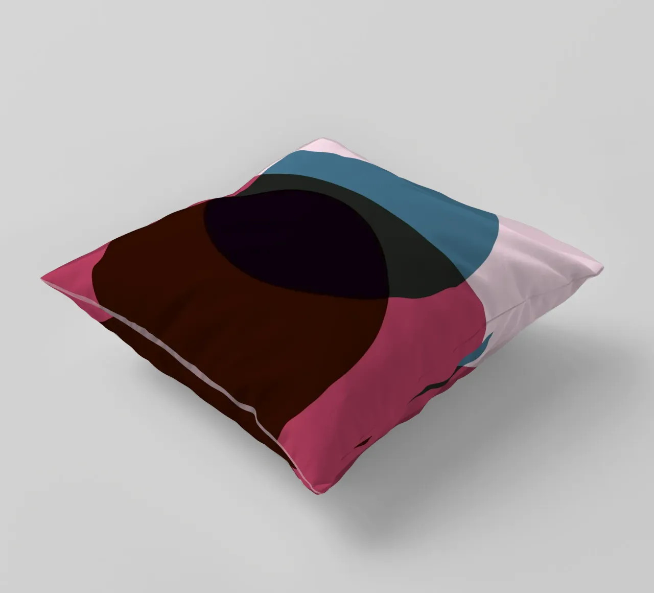 Abstract Circle Fusion | Minimal Art Print decorative cushion by Casa Calm
