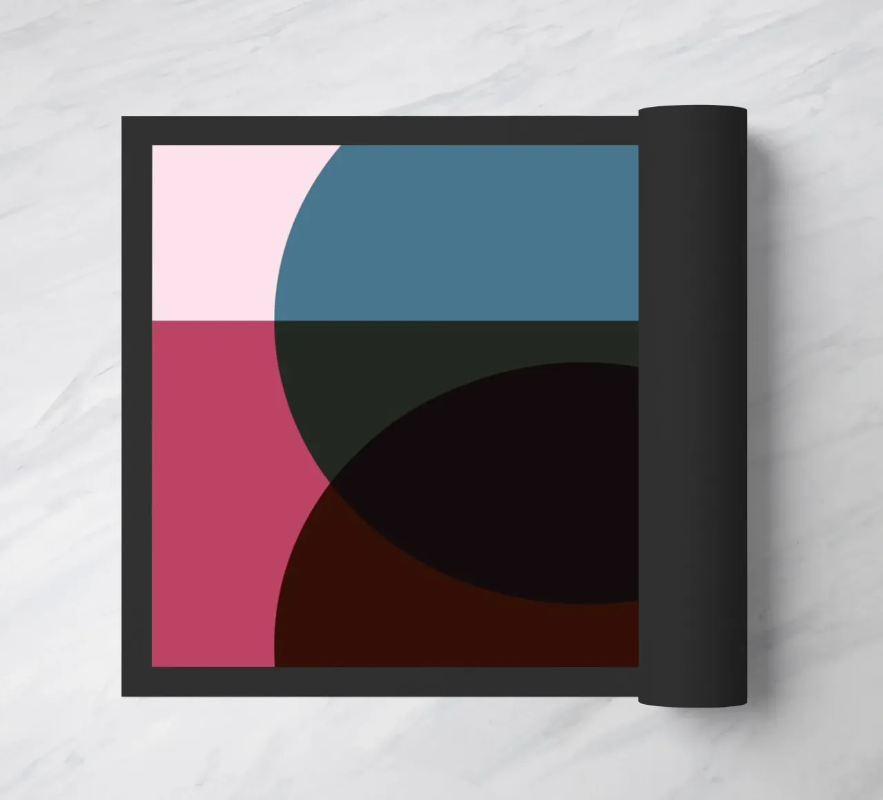 Círculo Abstracto Fusión | Minimal Art Print felpudo de Casa Calm