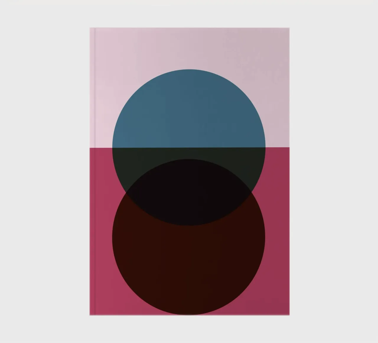 Abstract Circle Fusion | Minimal Art Print notebook by Casa Calm