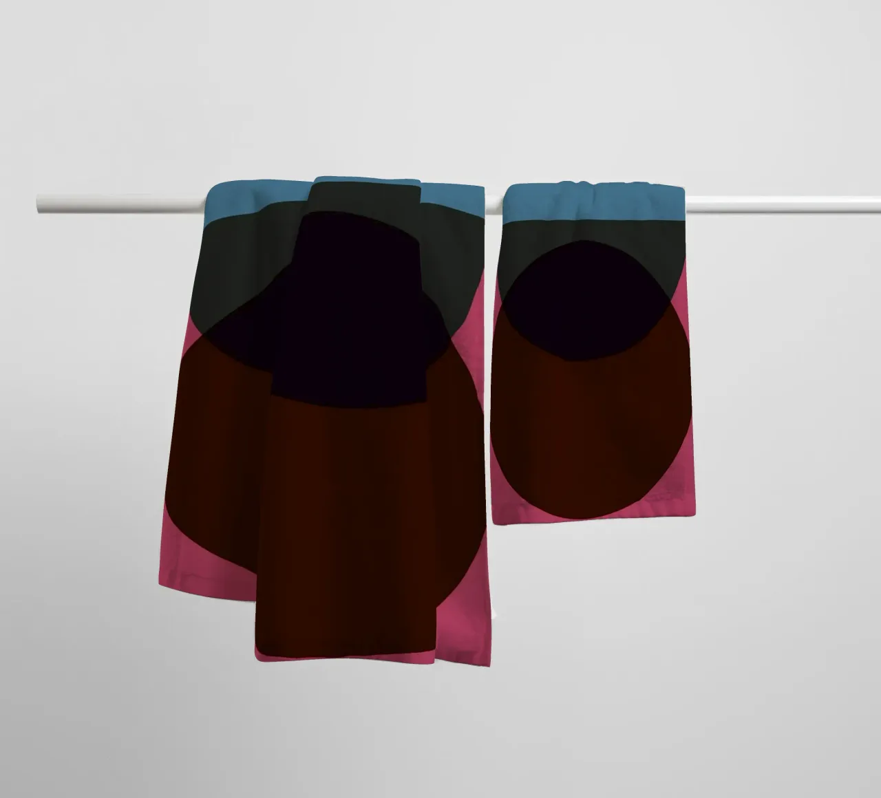 Círculo Abstracto Fusión | Minimal Art Print toalla de baño de Casa Calm