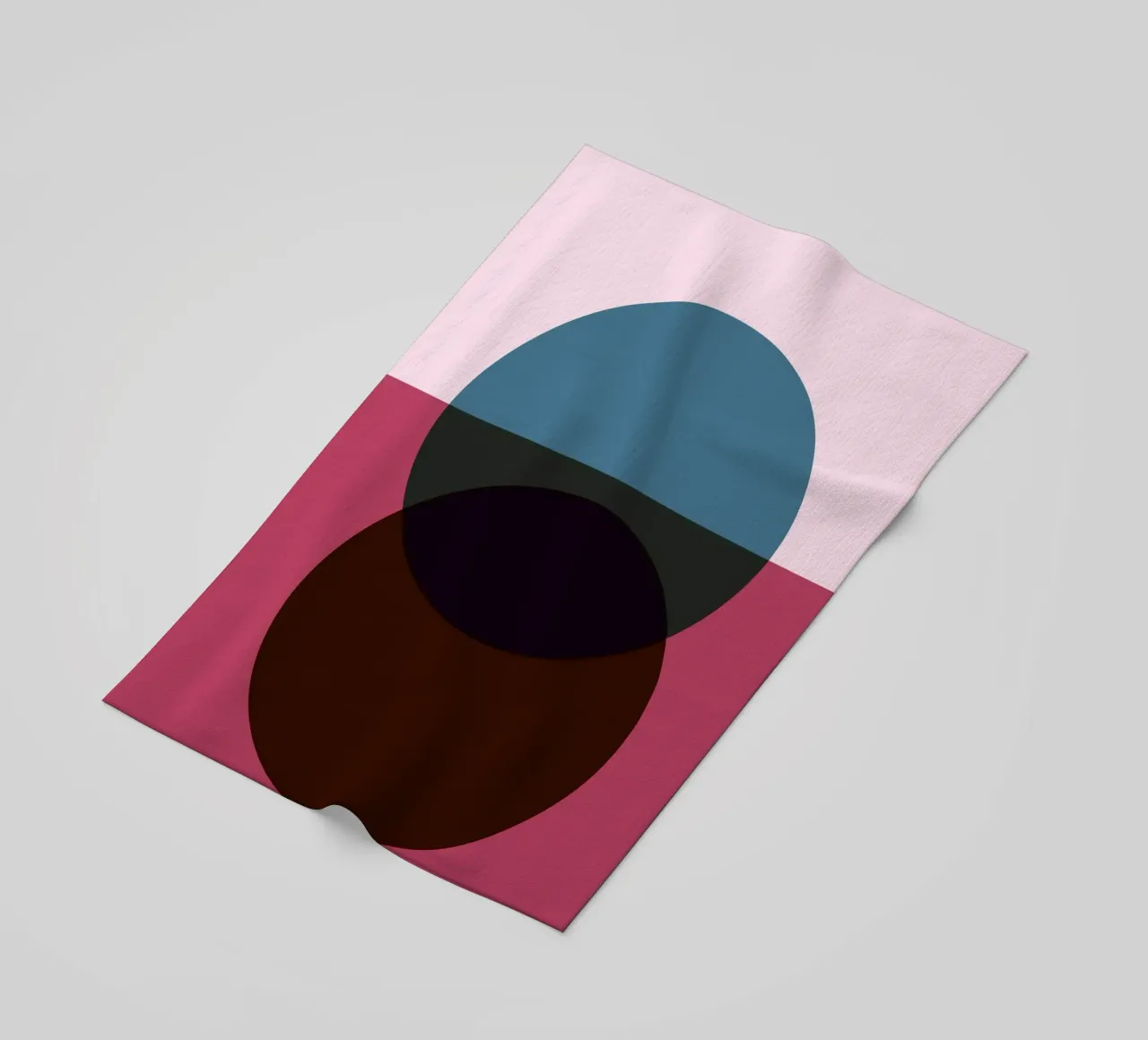 Círculo Abstracto Fusión | Minimal Art Print toalla de playa de Casa Calm