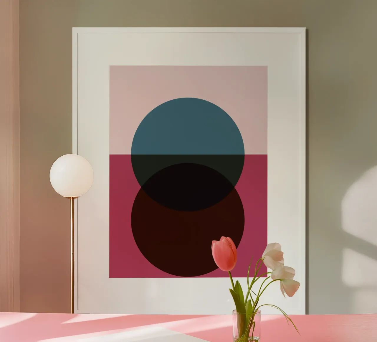 Círculo Abstracto Fusión | Minimal Art Print hahnemühle de Casa Calm