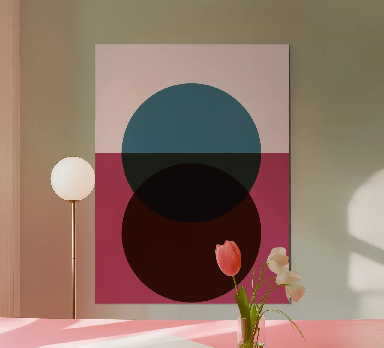 Círculo Abstracto Fusión | Minimal Art Print hahnemühle de Casa Calm
