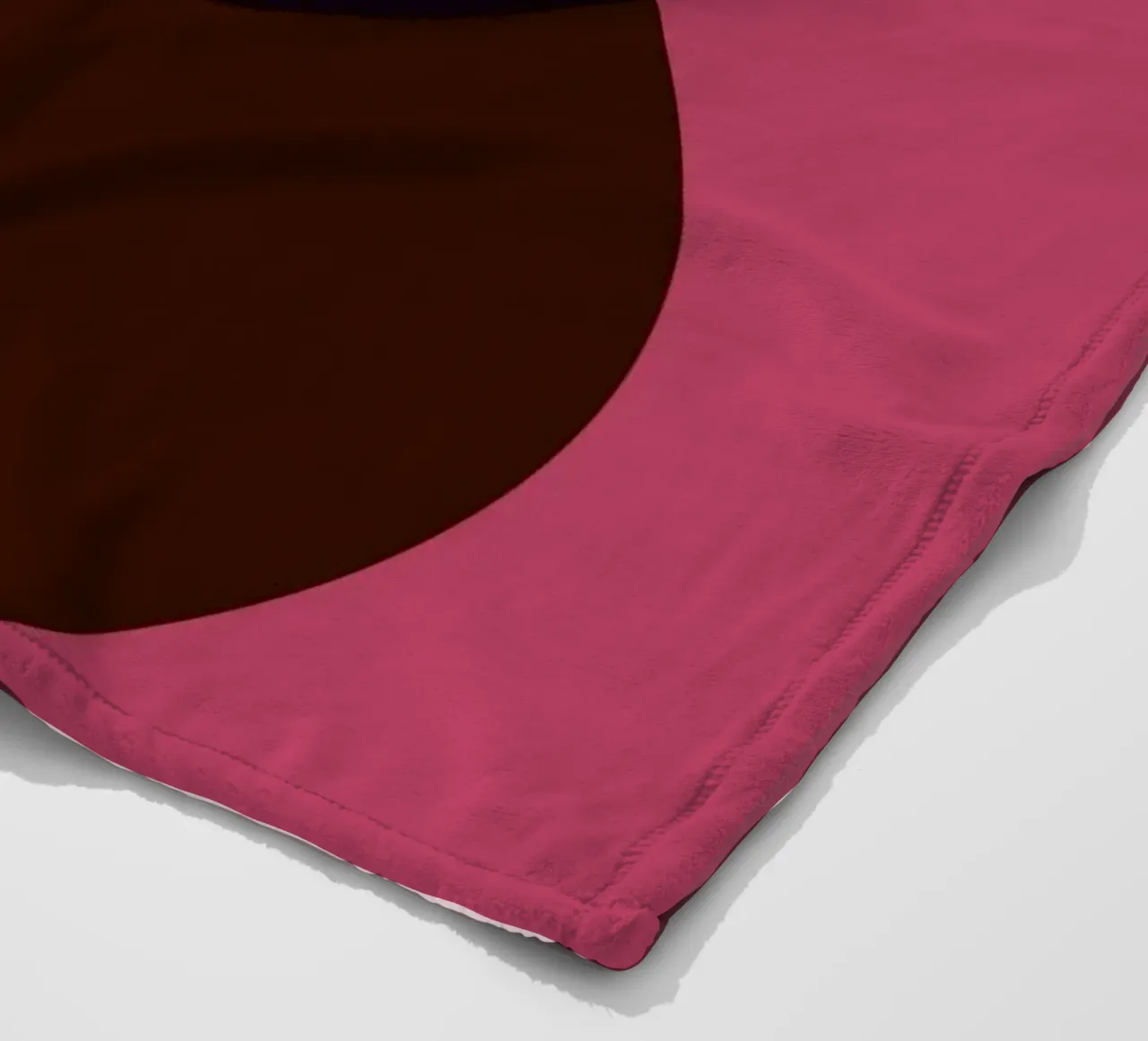 Abstract Circle Fusion | Minimal Art Print fleece blanket by Casa Calm