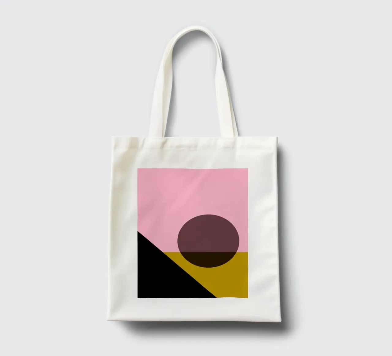Forma geometrica del sole Bauhaus borsa in juta da Casa Calm