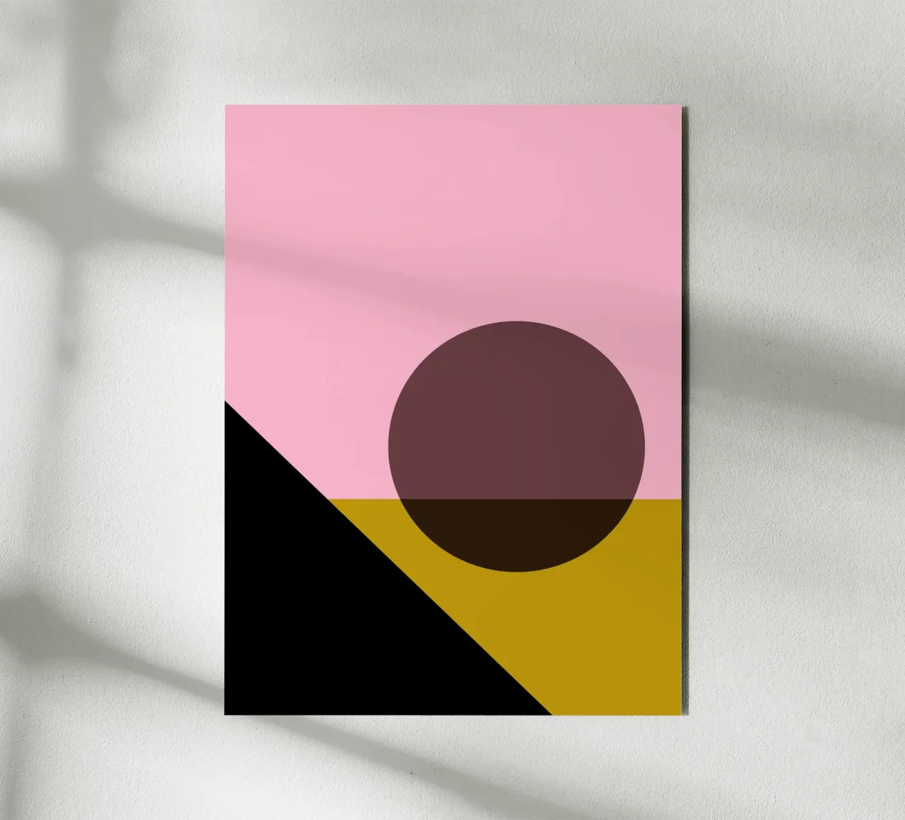 Forma geometrica del sole Bauhaus alluminio dibond da Casa Calm