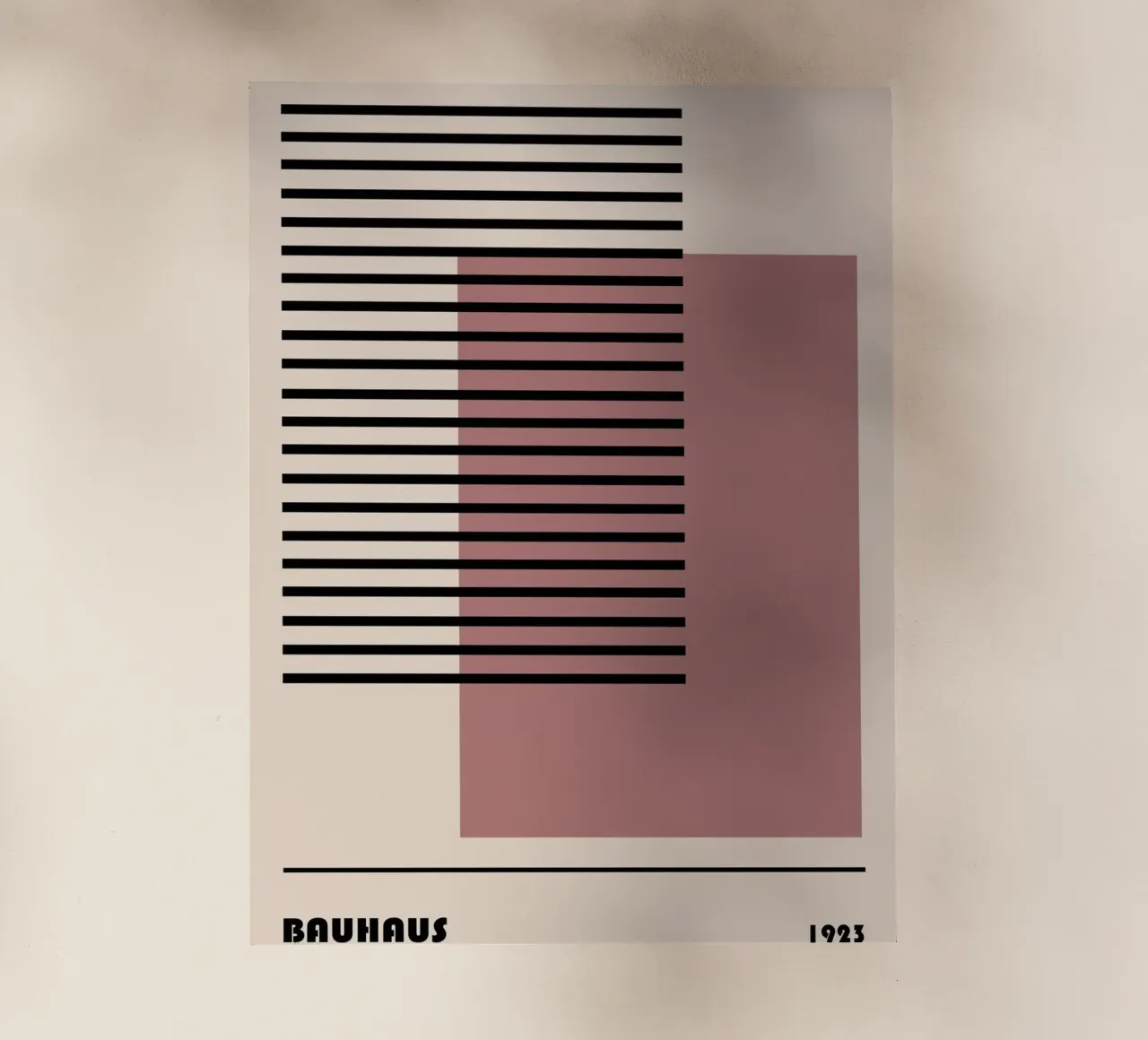 Grafica della linea Bauhaus 1923 pellicola backlit da Casa Calm