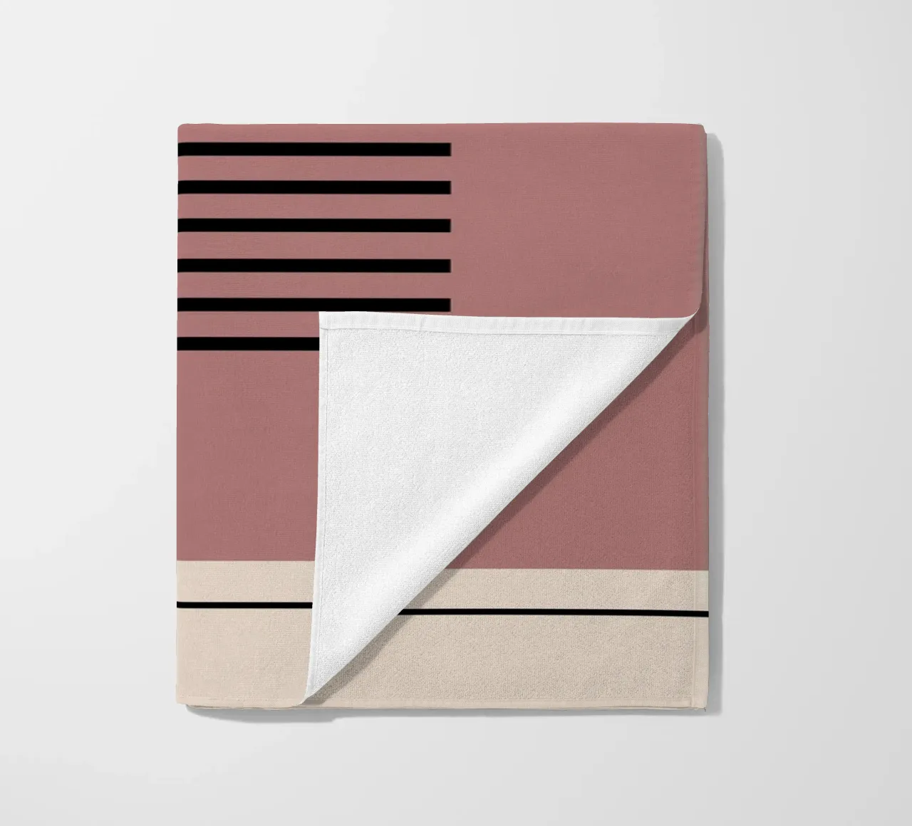 Grafica della linea Bauhaus 1923 telo mare da Casa Calm