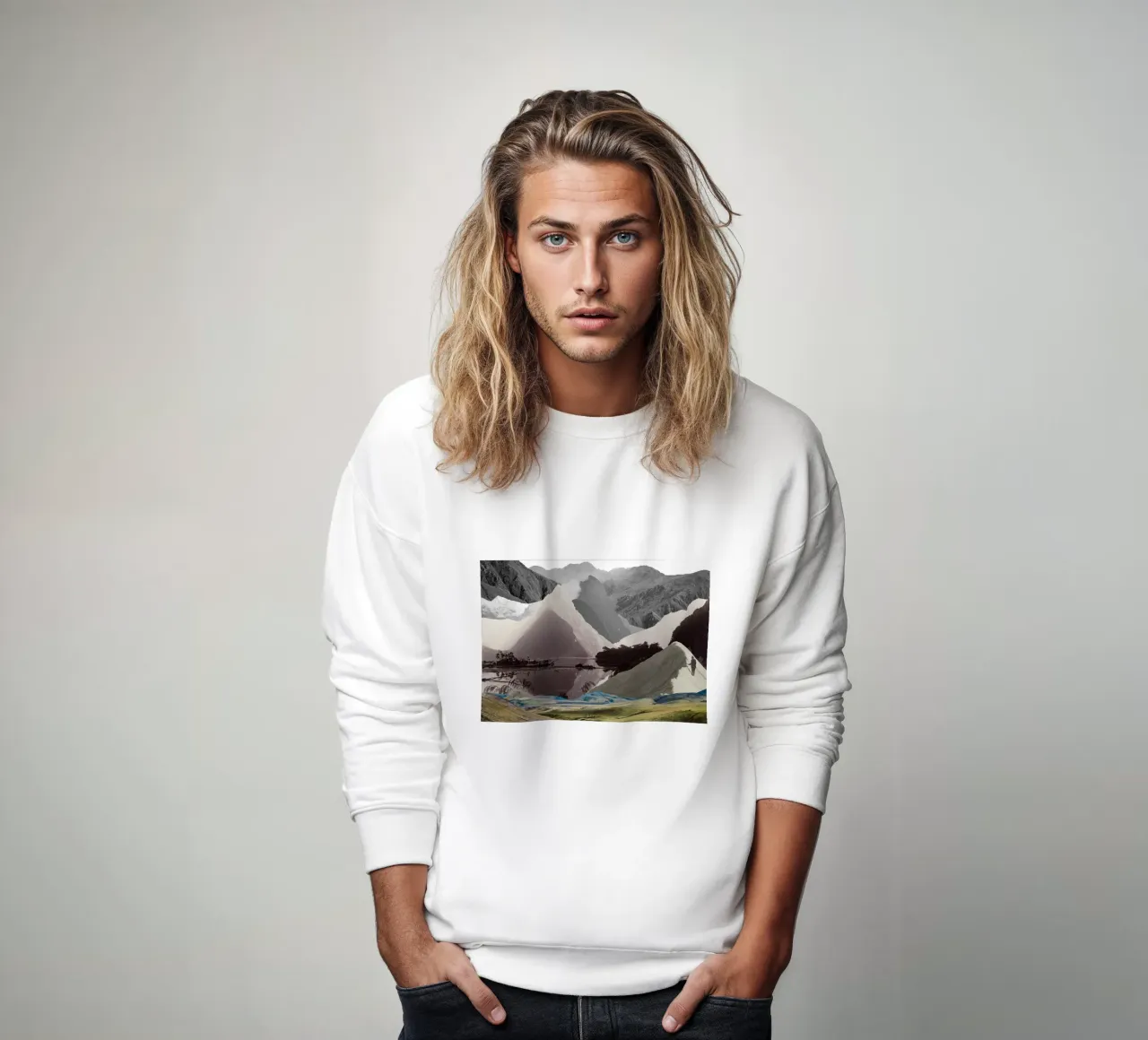Phantom Range | Press Play Art Print Collage sudadera de Press Play Art Prints