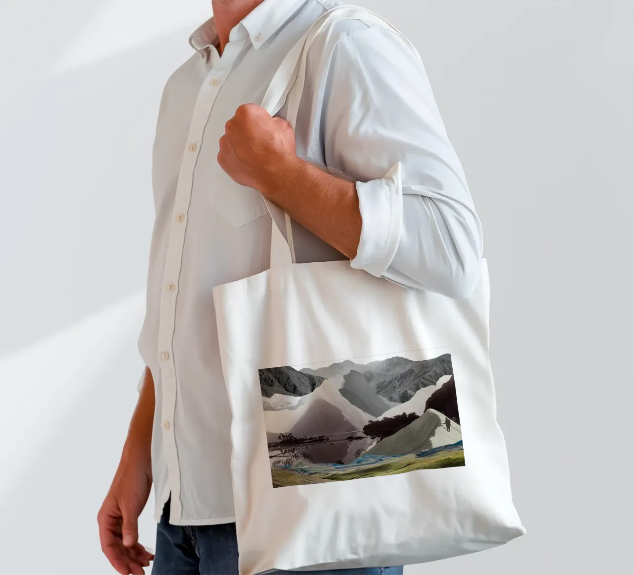 Phantom Range | Press Play Art Print Collage borsa in juta da Press Play Art Prints