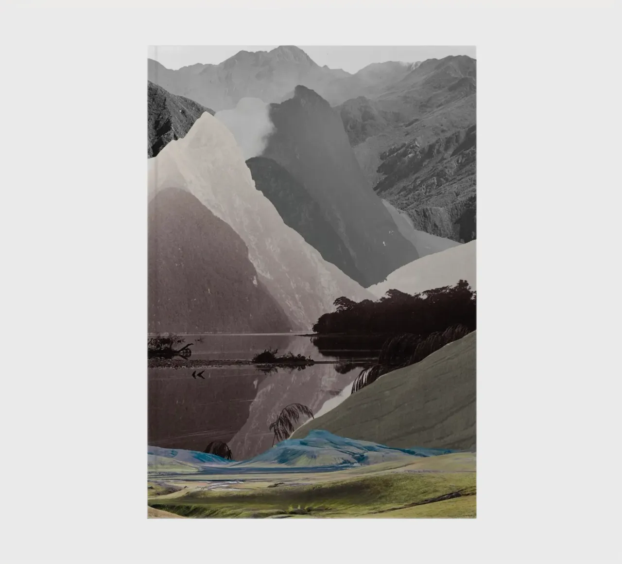 Phantom Range | Press Play Art Print Collage notebook by Press Play Art Prints