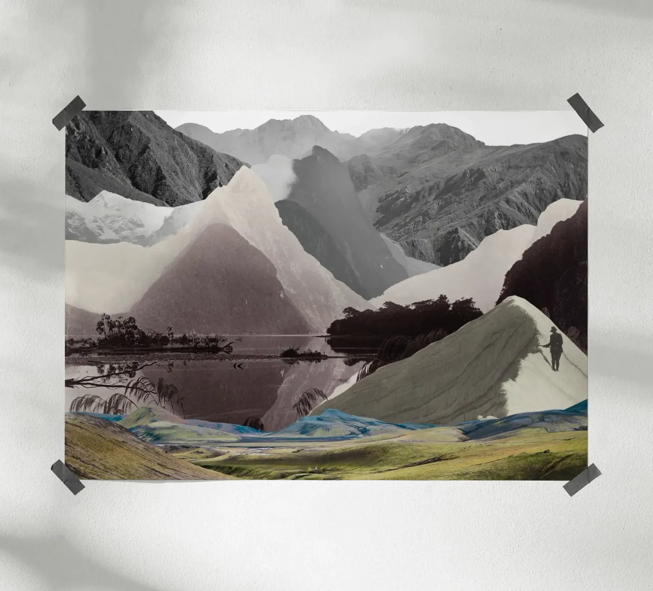 Phantom Range | Press Play Art Print Collage carta hahnemühle da Press Play Art Prints