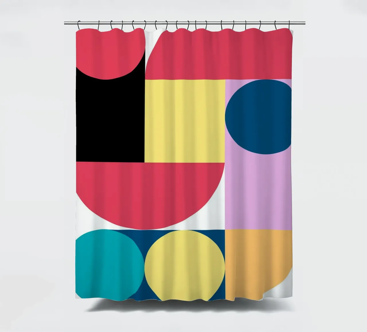 Bauhaus Stream Grafikdesign Duschvorhang von Casa Calm