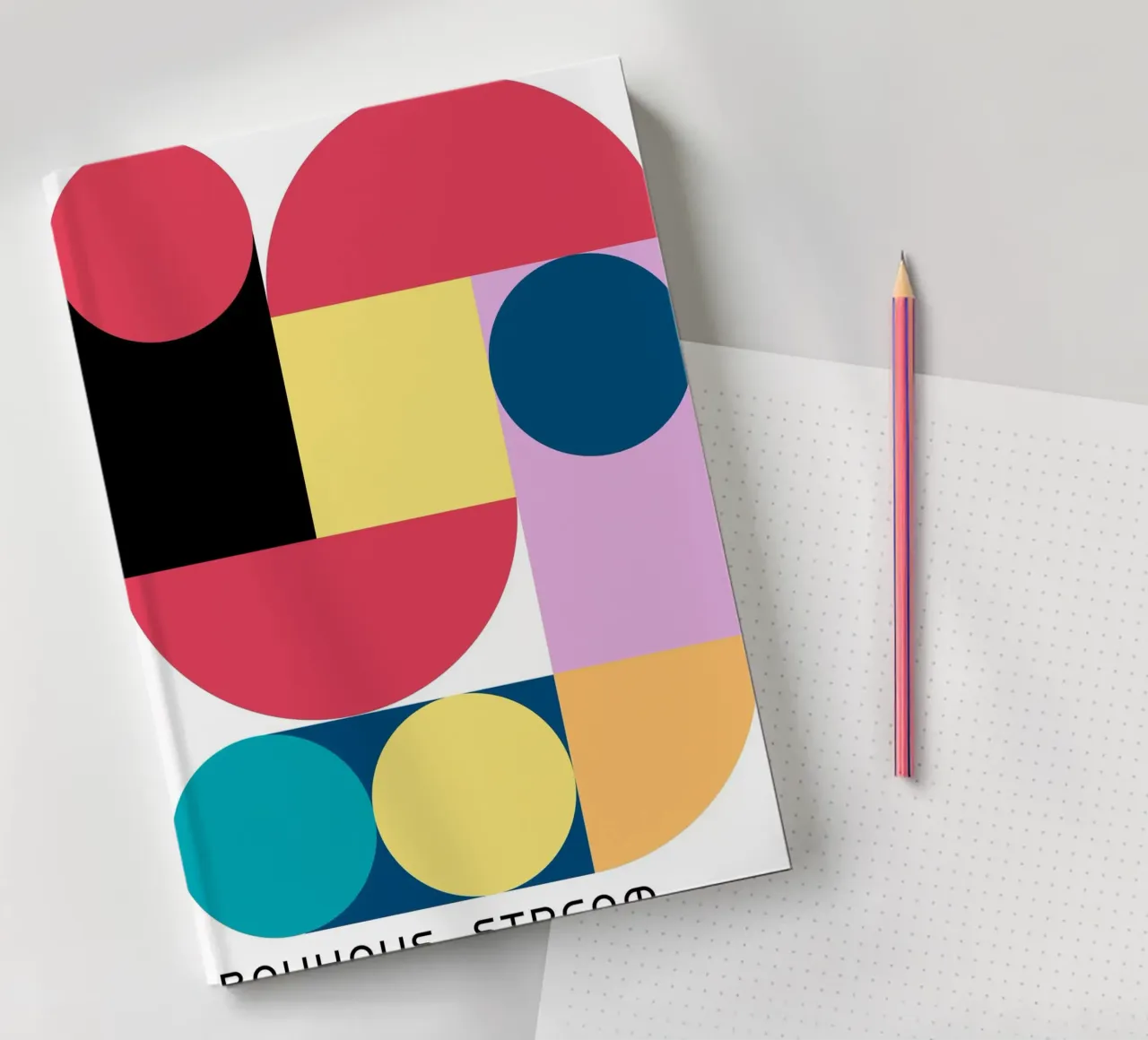 Bauhaus Stream Graphic Design notebook by Casa Calm