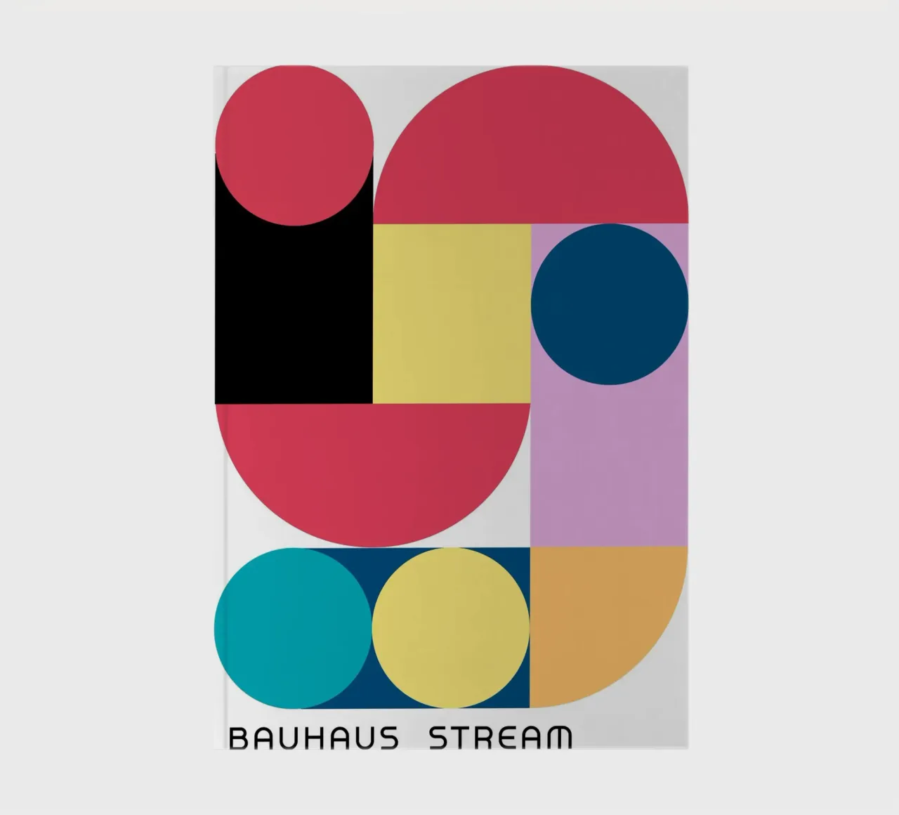 Bauhaus Stream Graphic Design notebook by Casa Calm