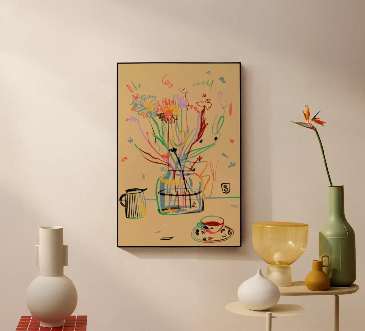 Flower Festival acrylic glass by Sandra Poliakov