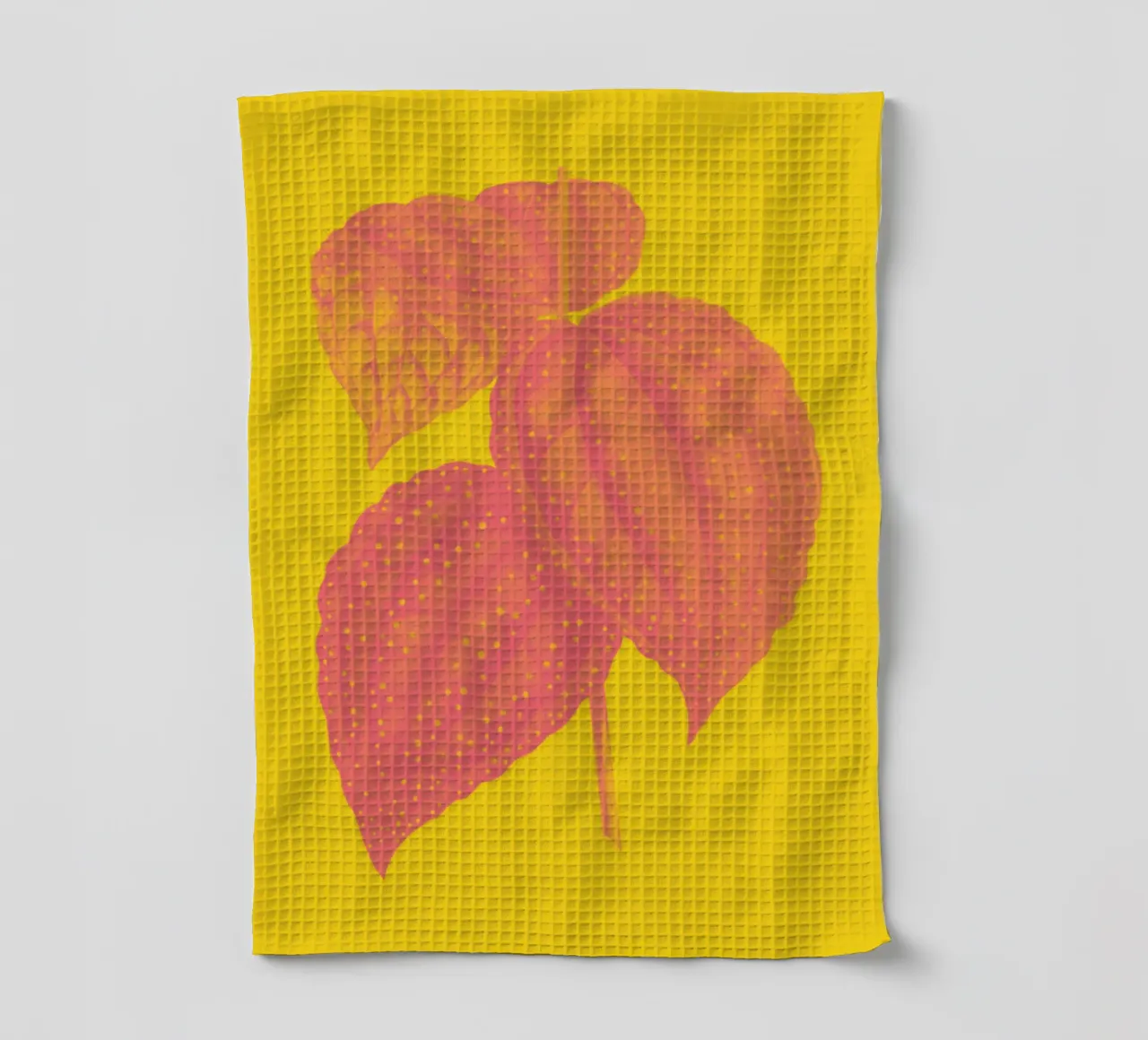 Plant Punch : Période jaune | Press Play Art Print Remix torchon de Press Play Art Prints